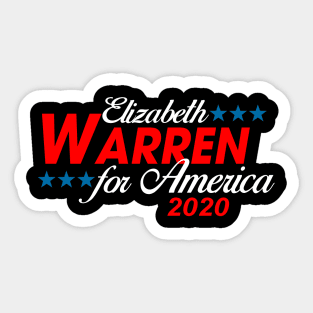 Vote Elizabeth Warren 2020 Democrat President Campaign Sticker